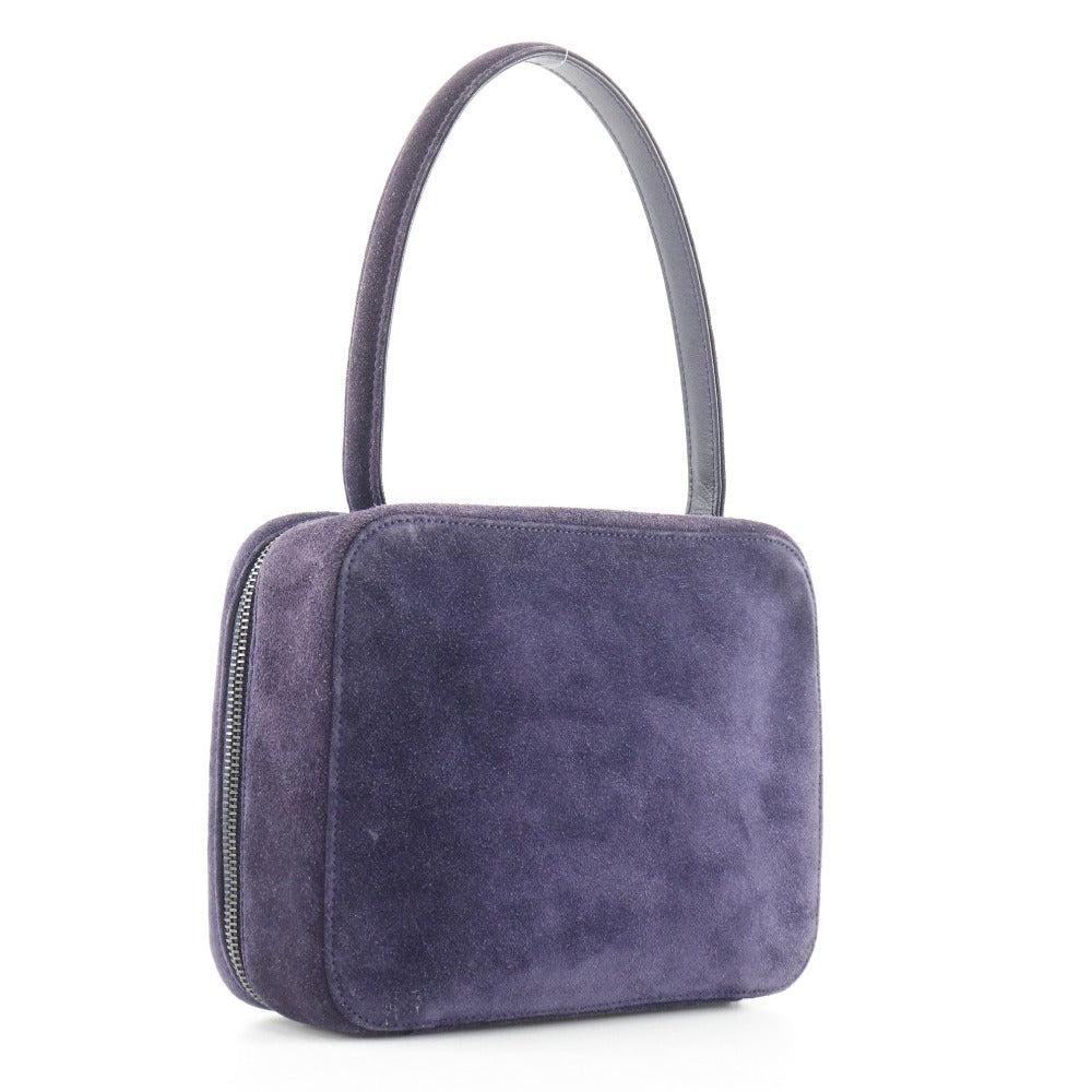 CHANEL Handbag Suede purple COCO Mark One handle