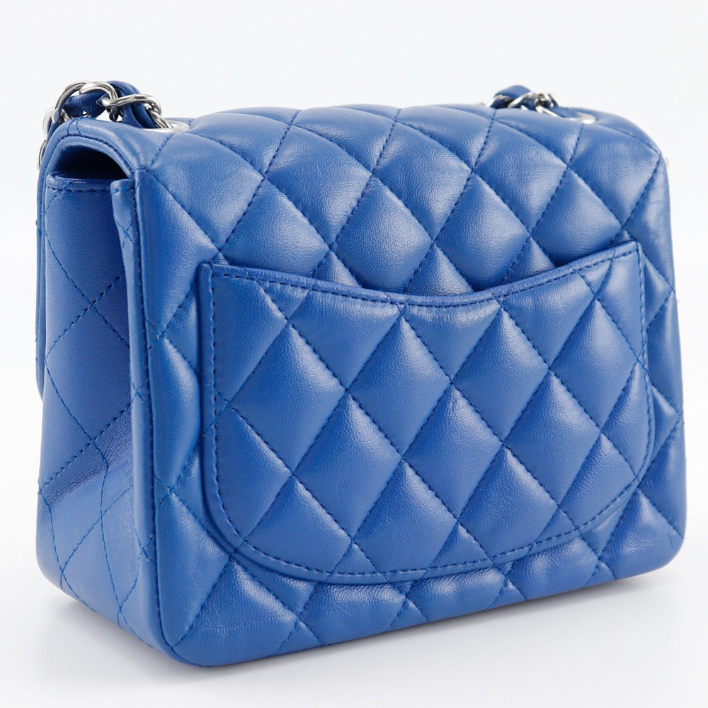 CHANEL Shoulder Bag A35200 lambskin Blue Matrasse ChainShoulder Women