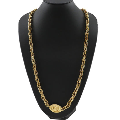 CHANEL Necklace Plated Gold gold long COCO Mark