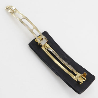 CHANEL Valletta Suede, Plated Gold black COCO Mark Women
