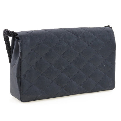 CHANEL Shoulder Bag Satin black Women