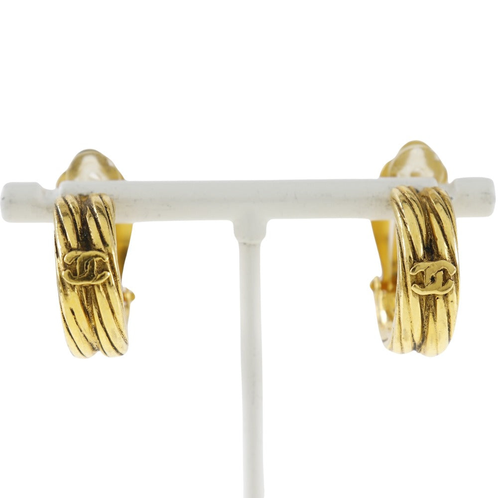 CHANEL Earring Plated Gold gold Women