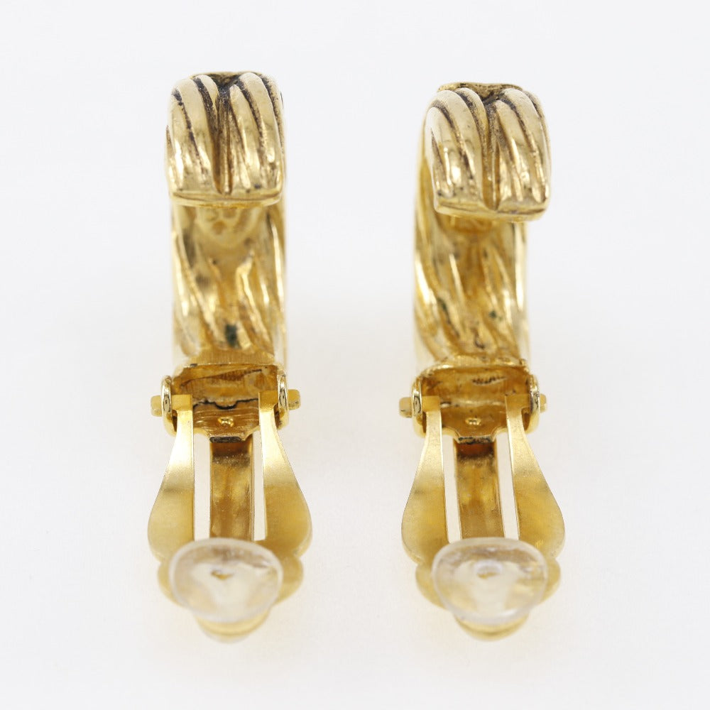 CHANEL Earring Plated Gold gold Women