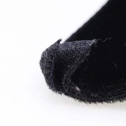 CHANEL Brooch Velor black ribbon Women