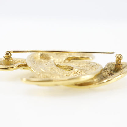 CHANEL Brooch Plated Gold gold COCO Mark Women