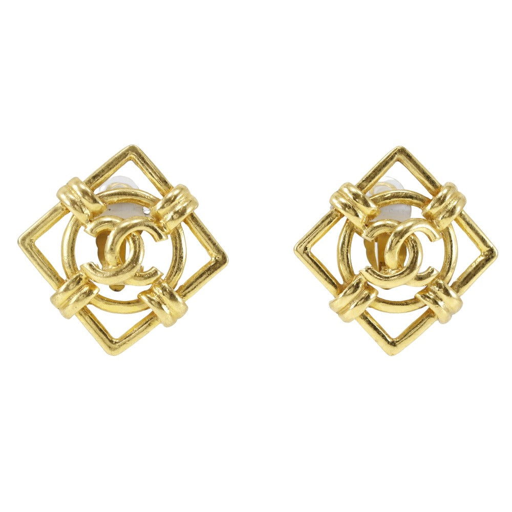 CHANEL Earring Plated Gold gold Women