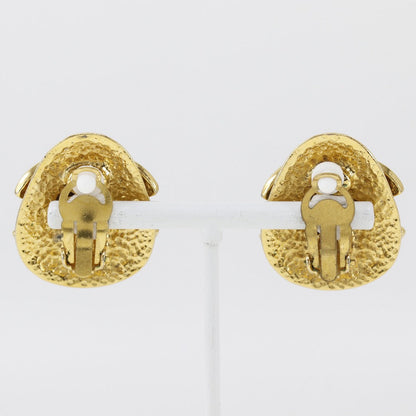 CHANEL Earring Plated Gold gold vintage COCO Mark Women