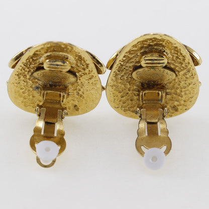 CHANEL Earring Plated Gold gold vintage COCO Mark Women