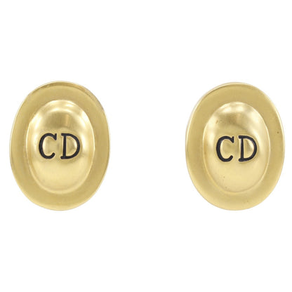 Christian Dior Earring Plated Gold gold vintage Women