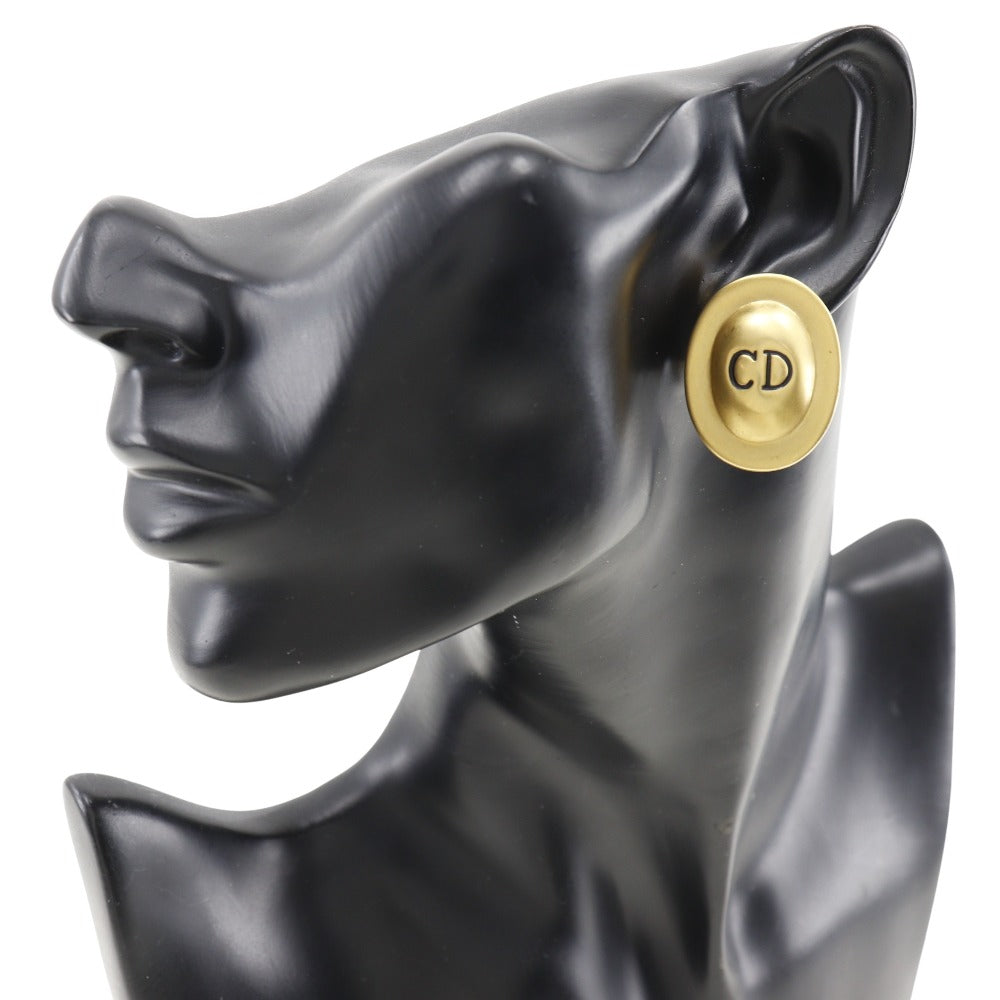 Christian Dior Earring Plated Gold gold vintage Women