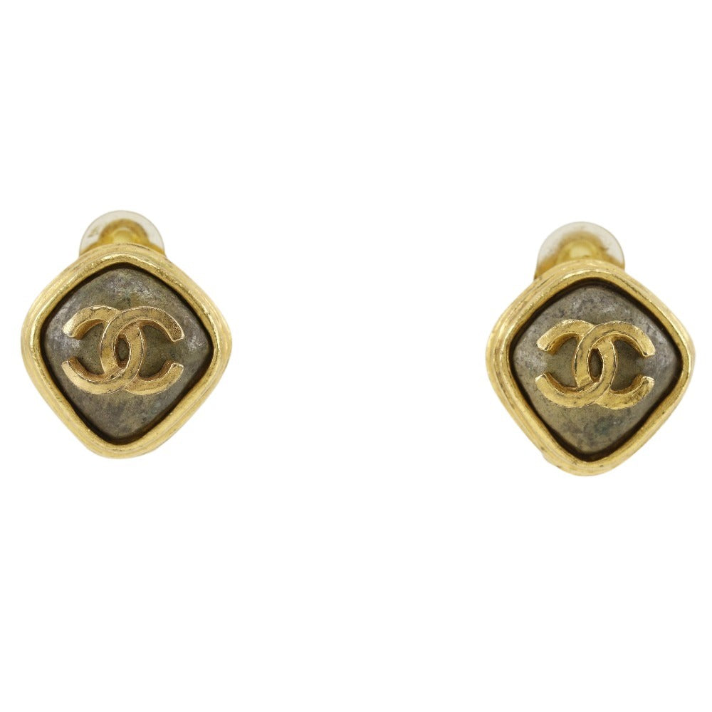 CHANEL Earring Plated Gold gold Women