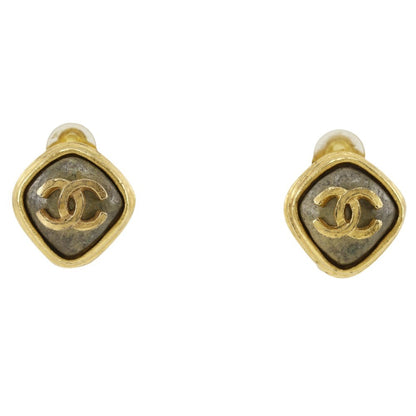 CHANEL Earring Plated Gold gold Women