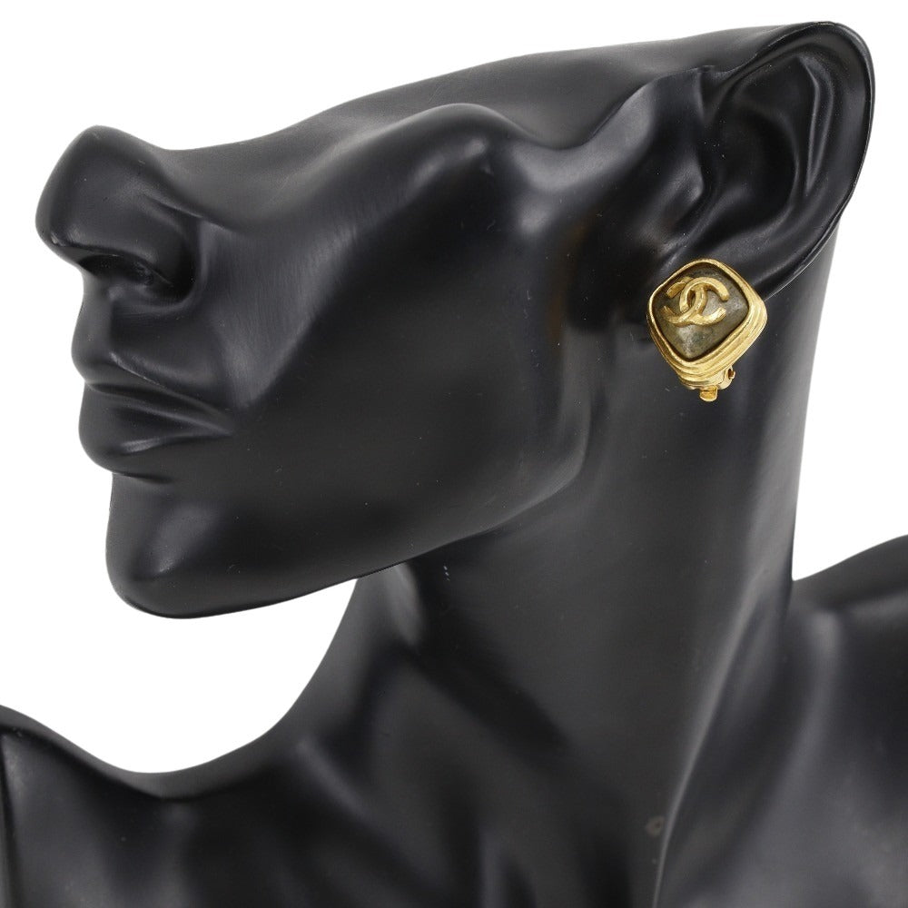 CHANEL Earring Plated Gold gold Women