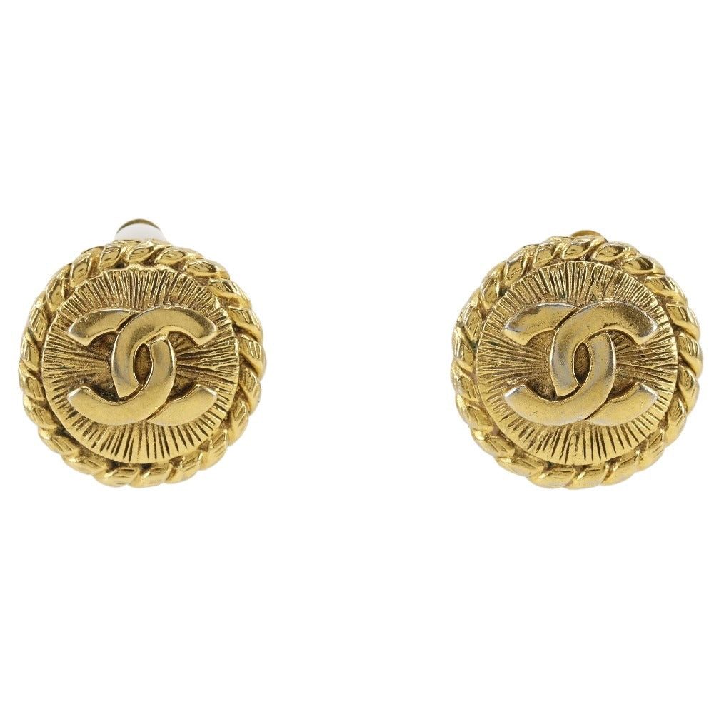 CHANEL Earring Plated Gold gold Women