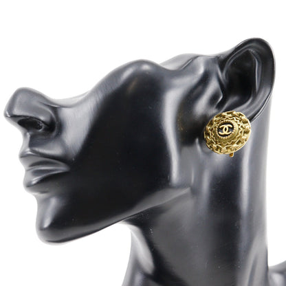CHANEL Earring Plated Gold gold vintage COCO Mark Women