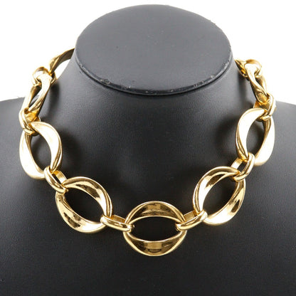 CHANEL Necklace Plated Gold gold vintage Chain choker Women