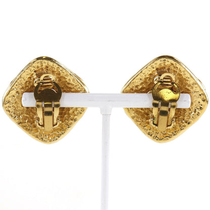 CHANEL Earring Plated Gold gold vintage COCO Mark Women