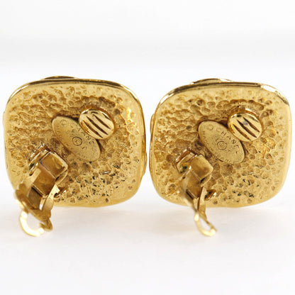 CHANEL Earring Plated Gold gold vintage COCO Mark Women