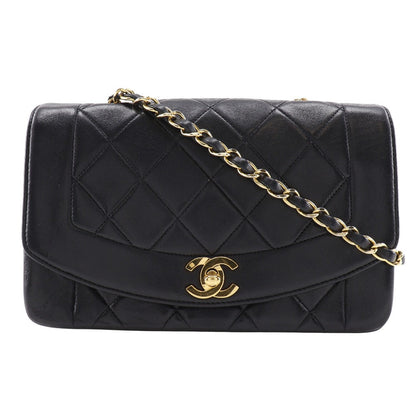 CHANEL Shoulder Bag A01164 lambskin black vintage Matrasse Diana 22 ChainShoulder Women