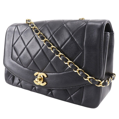CHANEL Shoulder Bag A01164 lambskin black vintage Matrasse Diana 22 ChainShoulder Women