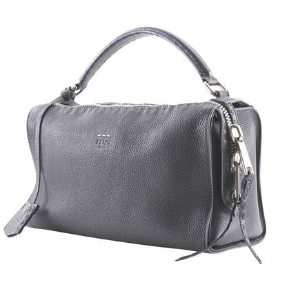 FENDI Handbag 8BL137 Calfskin gray 2WAYShoulder Celeria Ray Women