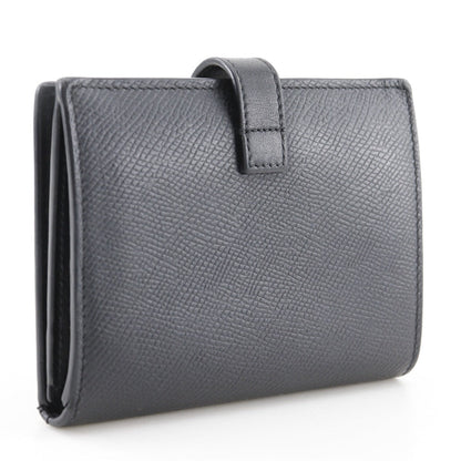 CELINE Bifold Wallet Calfskin black Medium strap wallet Women