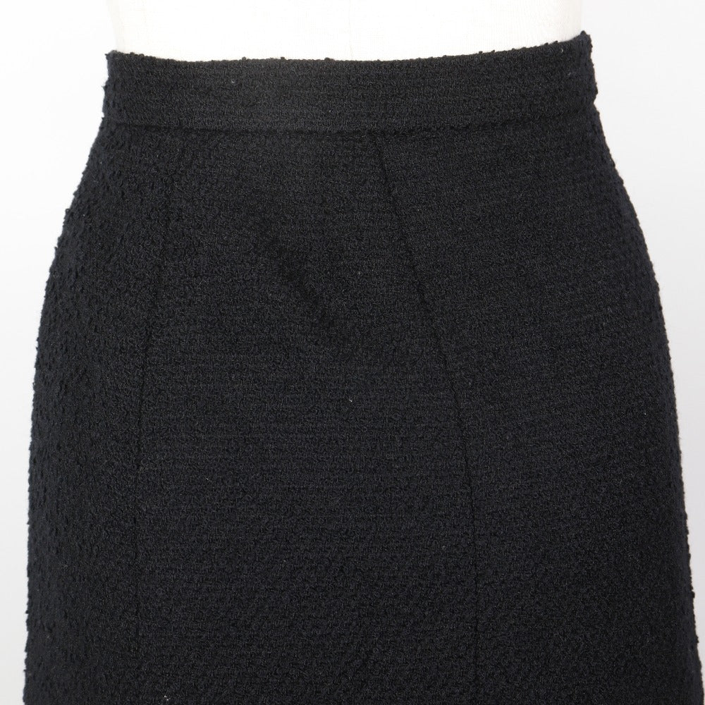 CHANEL skirt P09451V05945 97A Wool, Nylon black Pleated skirt Women 34