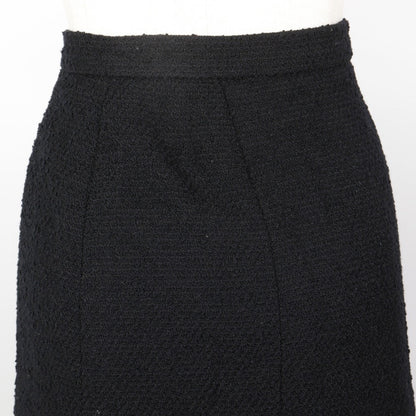 CHANEL skirt P09451V05945 97A Wool, Nylon black Pleated skirt Women 34