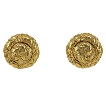 CHANEL Earring Plated Gold gold Women
