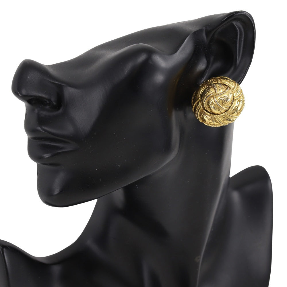 CHANEL Earring Plated Gold gold Women
