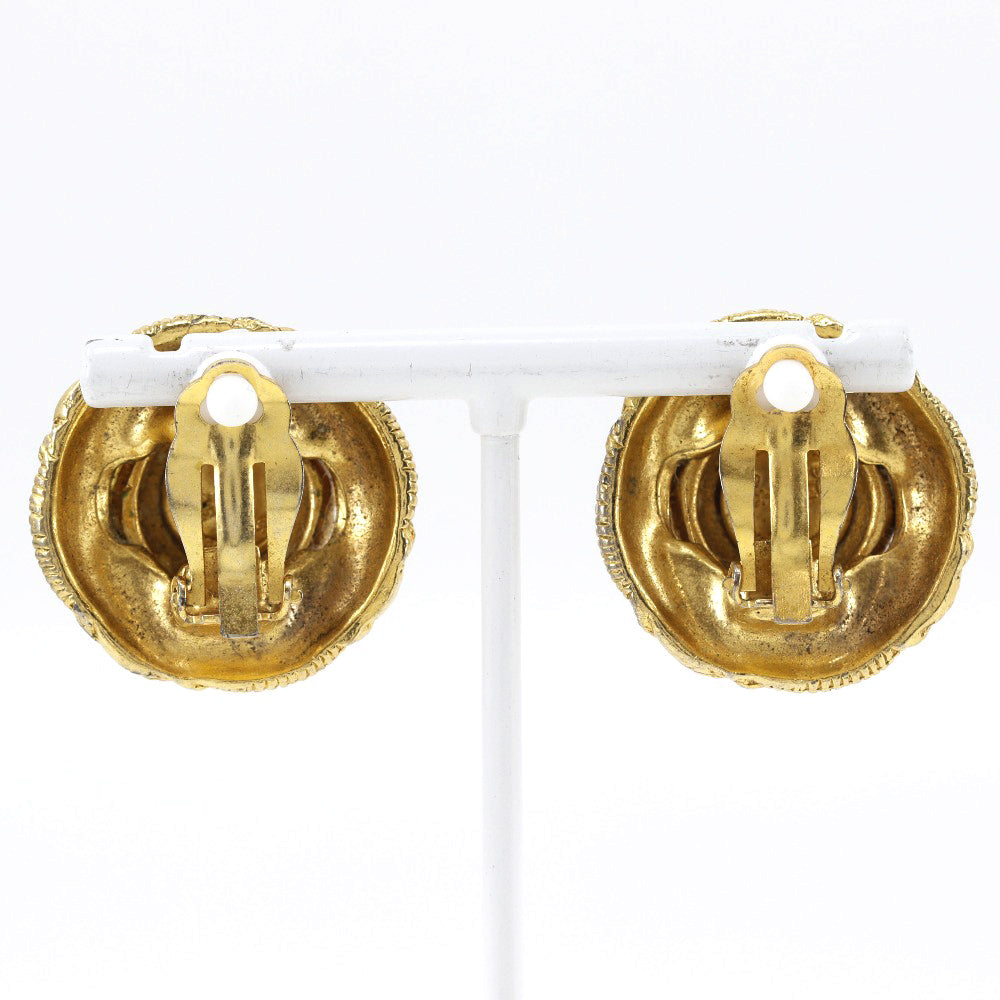 CHANEL Earring Plated Gold gold Women
