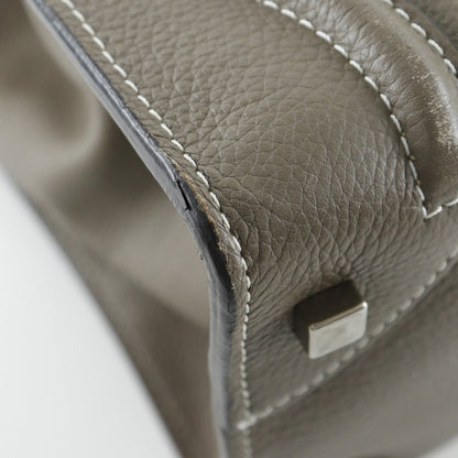 CELINE Tote Bag leather gray Luggage mini Women
