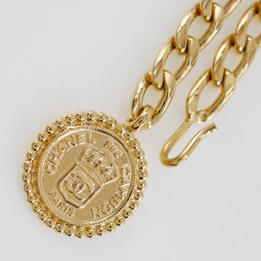 CHANEL belt Plated Gold gold Chain belt Women