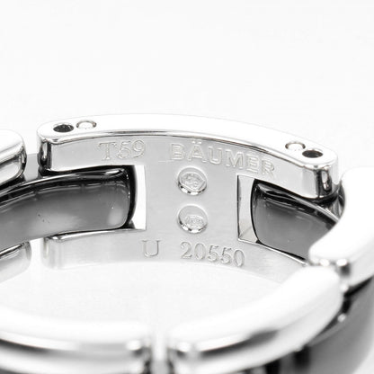 CHANEL Ring K18 White Gold, Ceramic Silver Ultra medium mens 59