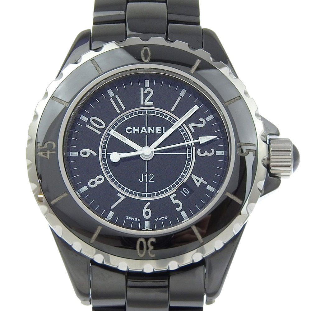 CHANEL Watches Quartz H0682 ceramic black J12 black dial