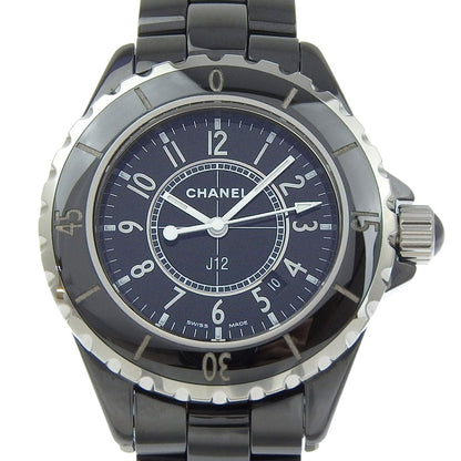 CHANEL Watches Quartz H0682 ceramic black J12 black dial