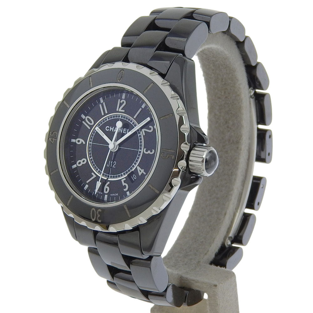 CHANEL Watches Quartz H0682 ceramic black J12 black dial