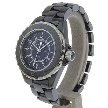 CHANEL Watches Quartz H0682 ceramic black J12 black dial