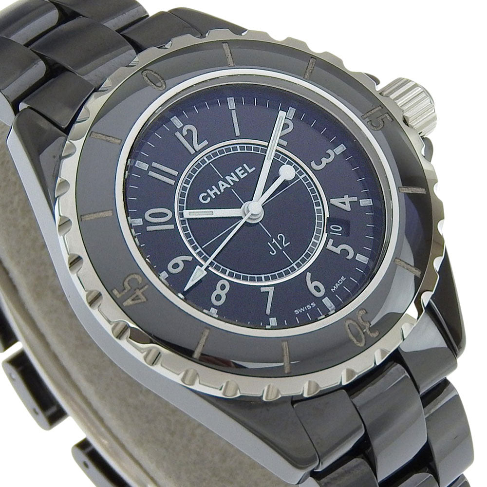CHANEL Watches Quartz H0682 ceramic black J12 black dial