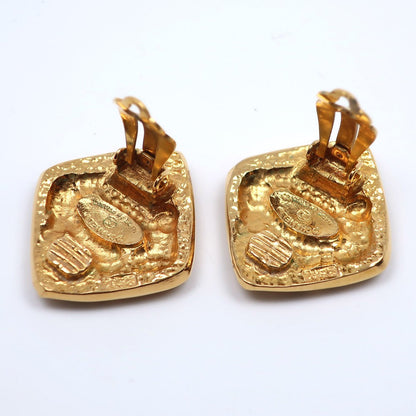 CHANEL Earring Plated Gold gold vintage COCO Mark Women