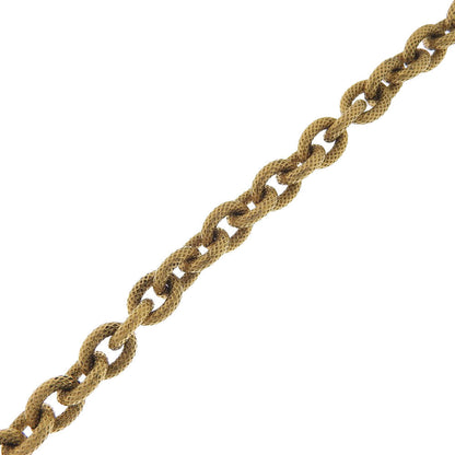 CHANEL Necklace Plated Gold, Glass gold vintage COCO Mark Women