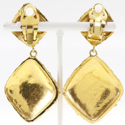 CHANEL Earring Plated Gold gold quilting Women