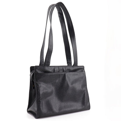 CHANEL Tote Bag Caviar skin black vintage COCO Mark Women