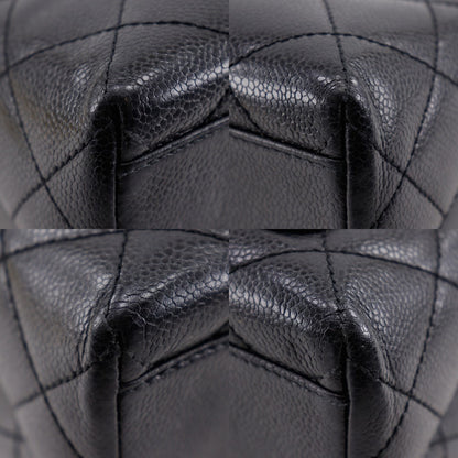 CHANEL Handbag A12397 Caviar skin black One handle Matrasse COCO Mark Women