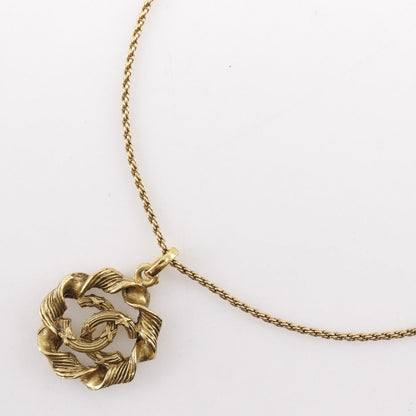 CHANEL Necklace Plated Gold gold vintage COCO Mark Women