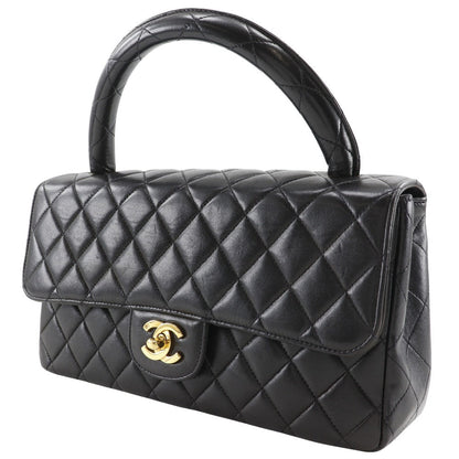 CHANEL Handbag lambskin black One handle Matrasse Parent-child bag Parents only Women