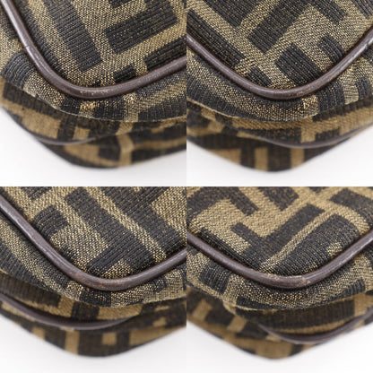 FENDI Shoulder Bag Nylon canvas Brown Zucca Women