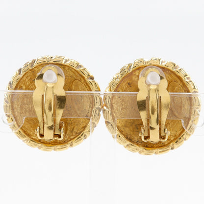 CHANEL Earring Plated Gold gold vintage COCO Mark Women