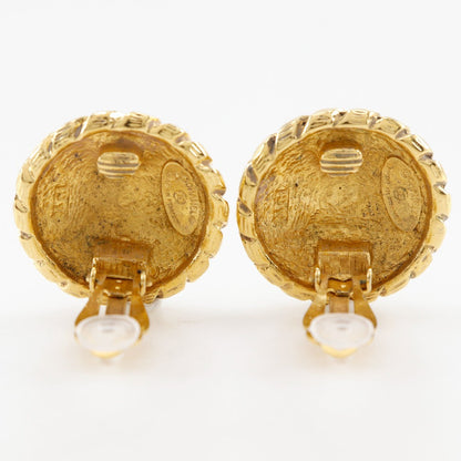 CHANEL Earring Plated Gold gold vintage COCO Mark Women