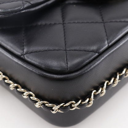 CHANEL Shoulder Bag AS1533 lambskin black Matrasse Pearl ChainShoulder Women